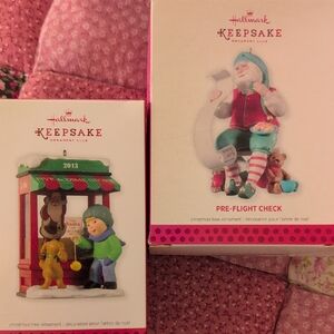 Hallmark Keepsake Ornaments with Santa and Workshop